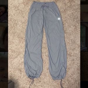 Grey Lulu Lemon puffer pants